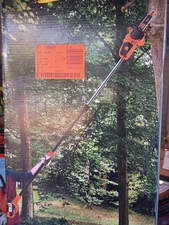 BLACK+DECKER Corded 2-in-1 Chainsaw Pole Saw 10” Bar 14ft Reach Tree Trimmer New