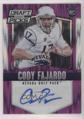 2015 Panini Prizm Collegiate Draft Picks 77/99 Cody Fajardo Rookie Auto RC 1o3