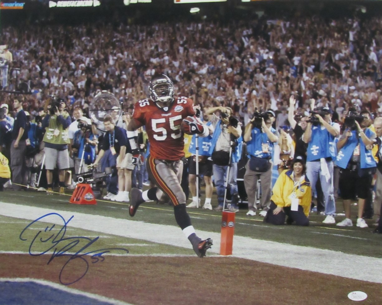 Derrick Brooks HOF Tampa Bay Buccaneers Signed/Auto 16x20 Photo  JSA 211123