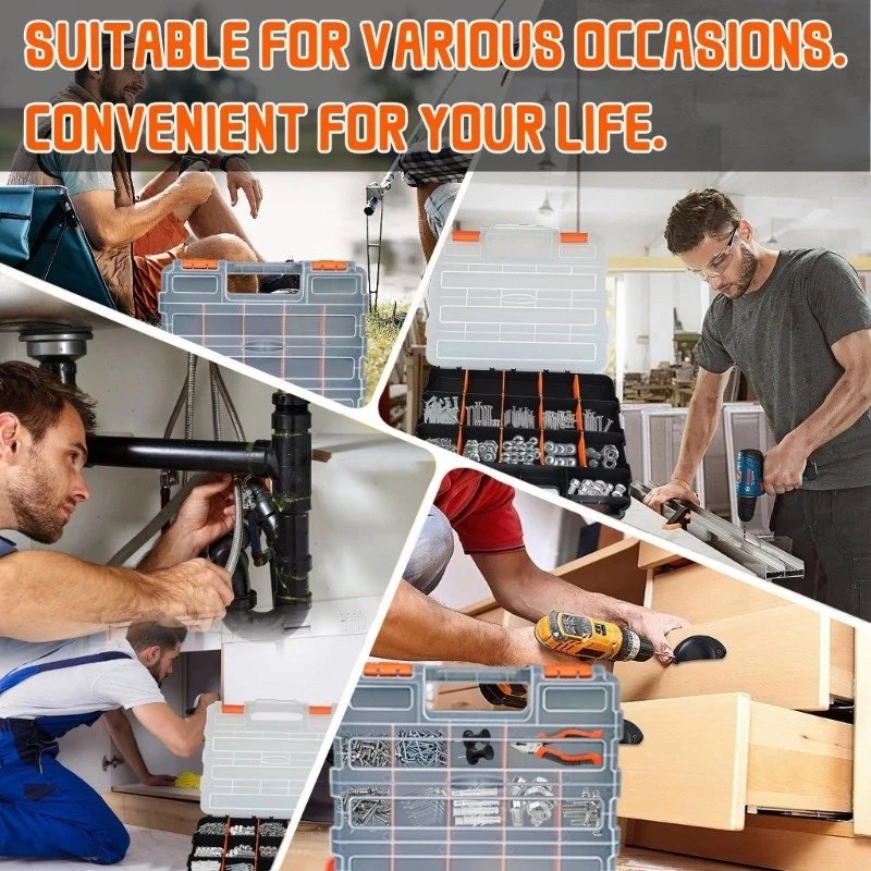 Fishing Tackle Box Large Capacity Fishing Tool Storage Box Household Tool Box - Image 2 of 4