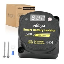 12V 140 AMP Dual Battery Isolator Auto Manual Voltage 140 Amp w/Voltmeter