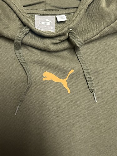 Green And Black Puma Hoodie Pullover 2xl - Picture 3 of 8
