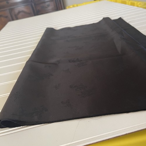 SILK BLACK, FABRIC 1 Yard x 22 Inches Wide or 36 Inches x 22 Wide - Picture 8 of 13