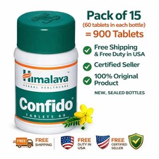 Himalaya Confido Tablets 60 Tabs x15 Herbal Men Wellness Support Free Shipping