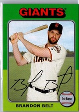 2019 Topps Archives 1975 Design Silver /99 Brandon Belt #134