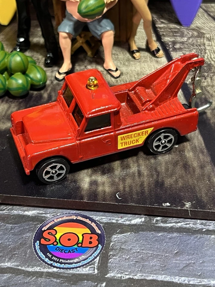 Camión de remolque Corgi Juniors Land Rover rojo diecast usado excelente estado Foto 3 de 4
