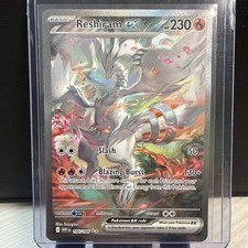 Reshiram ex 166/086 SIR Full Art Illustration Rare Pokemon White Flare Holo on eBay
