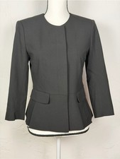 Ann Taylor Black Tailored Peplum Blazer - Professional and Sleek size 2