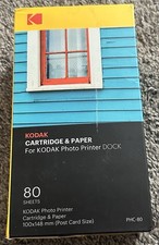 Kodak Cartridge Paper for Photo Printer Dock PHC-80 80 Sheets Pack