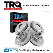 Trq Performance Front Rear Brake Rotors Set Performance Fits Chevrolet Trq Performance Front Rear Brake Rotors Set Performance Fits Chevrolet