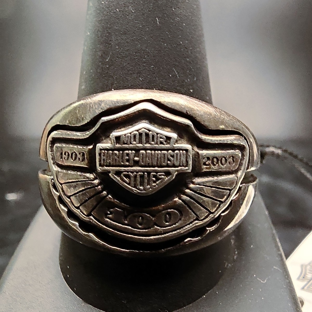 Harley Davidson Biker Ring 100th Anniv 1903-2003 925