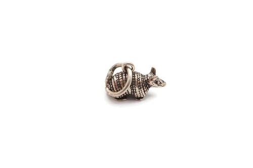 Vintage Sterling Silver 925 Armadillo Charm - 第 1/8 張圖片