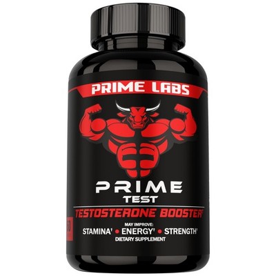 Prime Labs Men's Testosterone Booster Stamina Endurance Strength 60 Caps 07/27