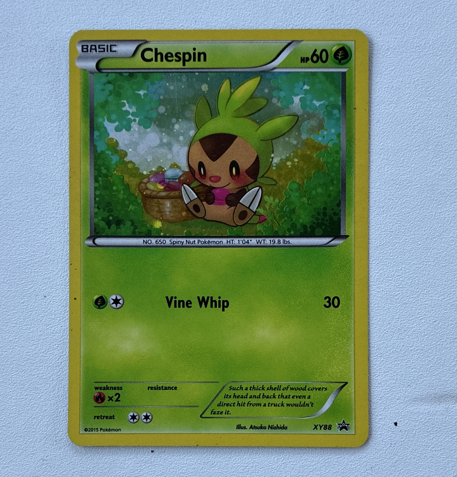 Pokemon TCG Chespin XY88 Promo Holo XY 2015 Basic 60 HP English