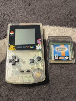 Nintendo Game Boy Clear Console Pokemon  Special Limited Edition - CLEAN!