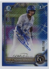 2022 Bowman Chrome Prospect HTA Choice Refractor /150 Herard Gonzalez Auto 16hz