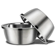 Stainless Steel Large Dog Bowl Set of 2 with 176 oz 24cup High Capacity Metal...