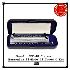 Suzuki SCX-48 Chromatic Harmonica 12-Hole 48 Tones C Key NEW
