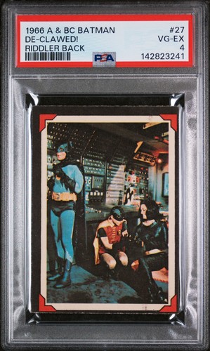 1966 A&BC Batman Riddler Back #27 — PSA 4