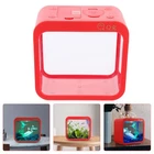 Small Betta Tank Clear Fish Tank Ecological Landscape Box Home Office Desktop