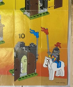 LEGO 6034 Black Monarch's Ghost Set Knights Castle Instruction Manual Only 1990