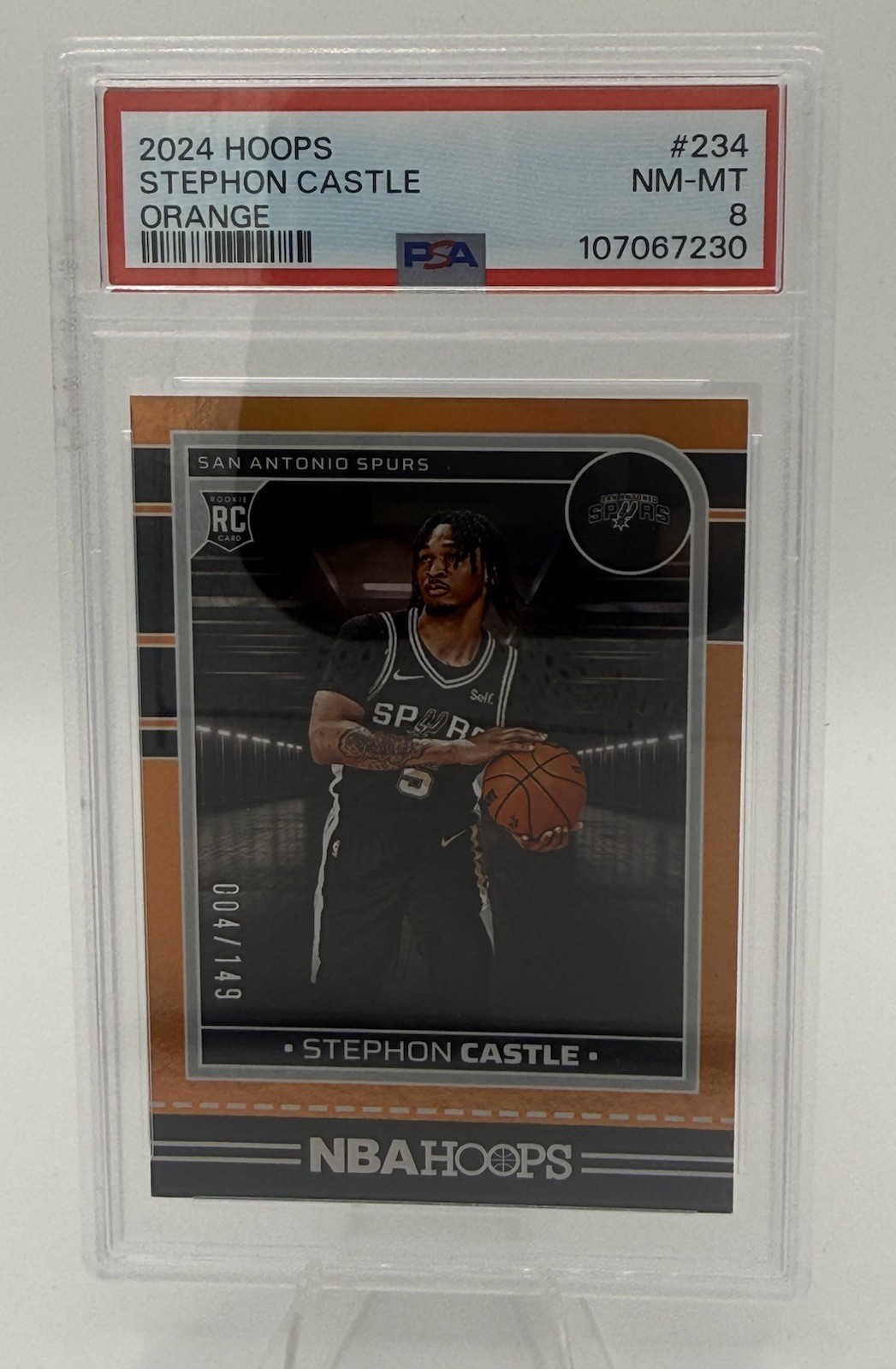 2024-25 Panini Nba Hoops - Rookies Stephon Castle #234 Orange #/149 (RC)