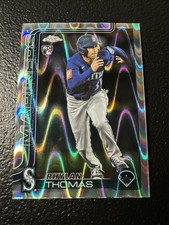 2025 Topps Chrome Update Series - Rhylan Thomas #USC185 RayWave Refractor (RC)