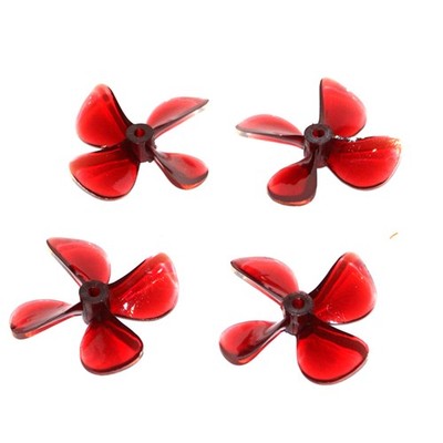 For DIY RC Ship Boat Underwater Thrusters CW/CCW Propeller Props Transparent Red