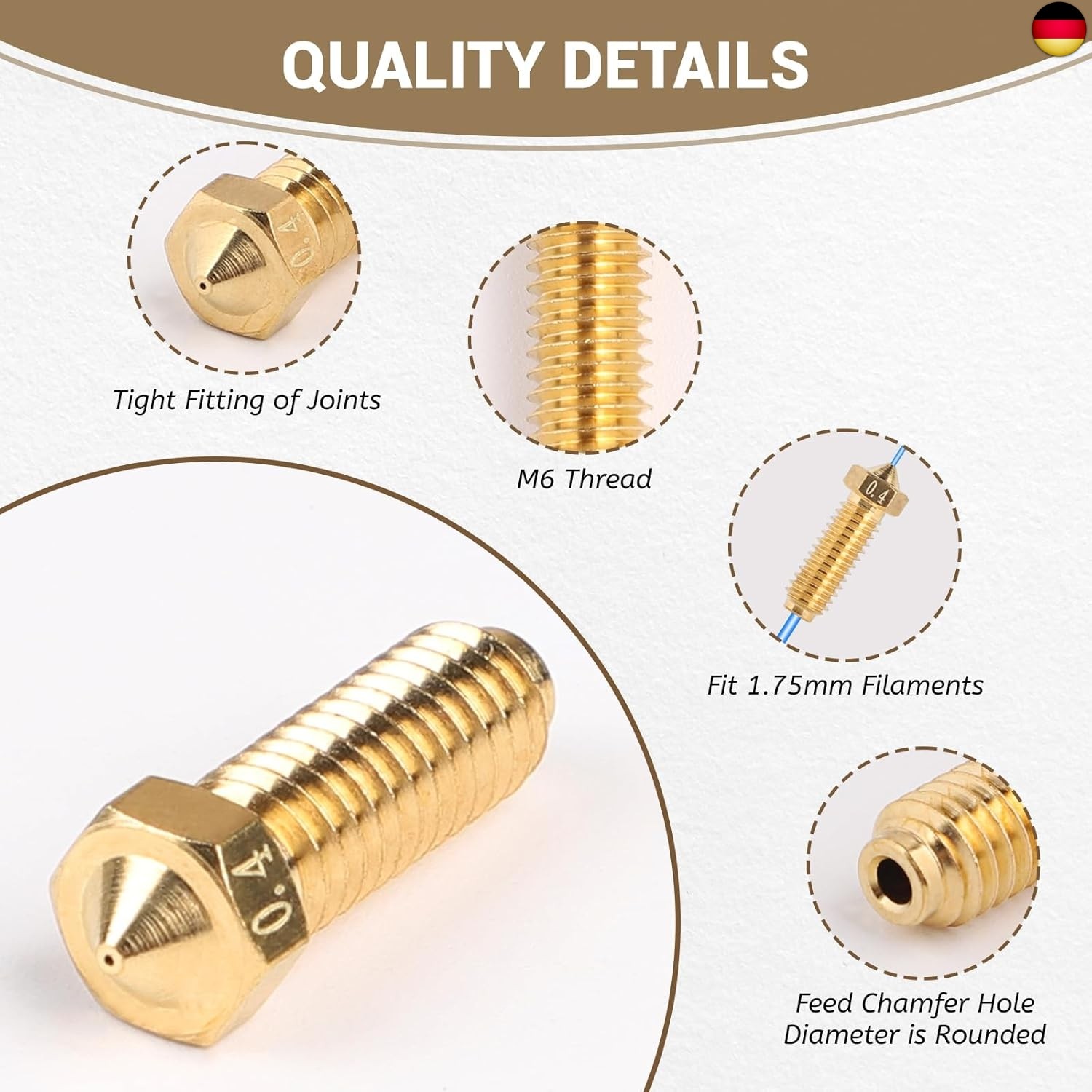 LALAGO 20-Teiliges Düsen-Set für Kobra 2, 3D Drucker Düsen Nozzle Set für Any - Bild 2