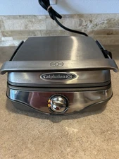 Calphalon HE400WM 4-Slice Belgian Waffle Maker Stainless Steel Nonstick Tested