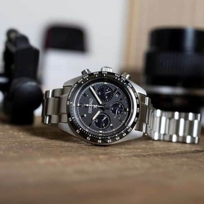 Seiko Prospex SSC819P1 X SpeedTimer Chronograph Black Analog Solar