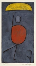 With an Umbrella : 1939 : Paul Klee : Archival Art Print