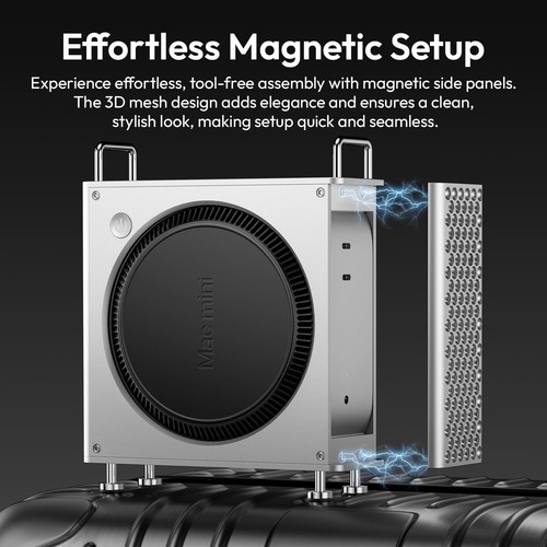 ULANZI QT01 Mac mini Case Aluminum Case Compatible with 2024 Mac mini M4/M4 P... - Photo 5/9