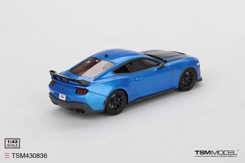 TrueScale Miniatures TSM430836: 1/43 Ford Mustang Dark Horse 2024 Grabber Blue - Image 3 of 4