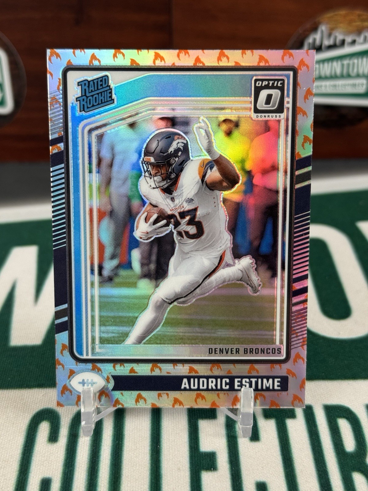 2024 Panini Donruss Optic Audric Estime Fire 🔥 Emoji Rated Rookie #206