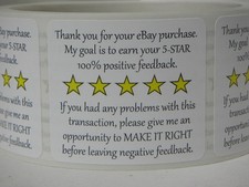 Thank you for your eBay purchase sole proprietor 1.75x2 white bkg sticker 250/rl