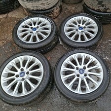 ✅ GENUINE FORD FIESTA MK7 16" ALLOY WHEELS 195/50/16  2013-2017 SET OF 4