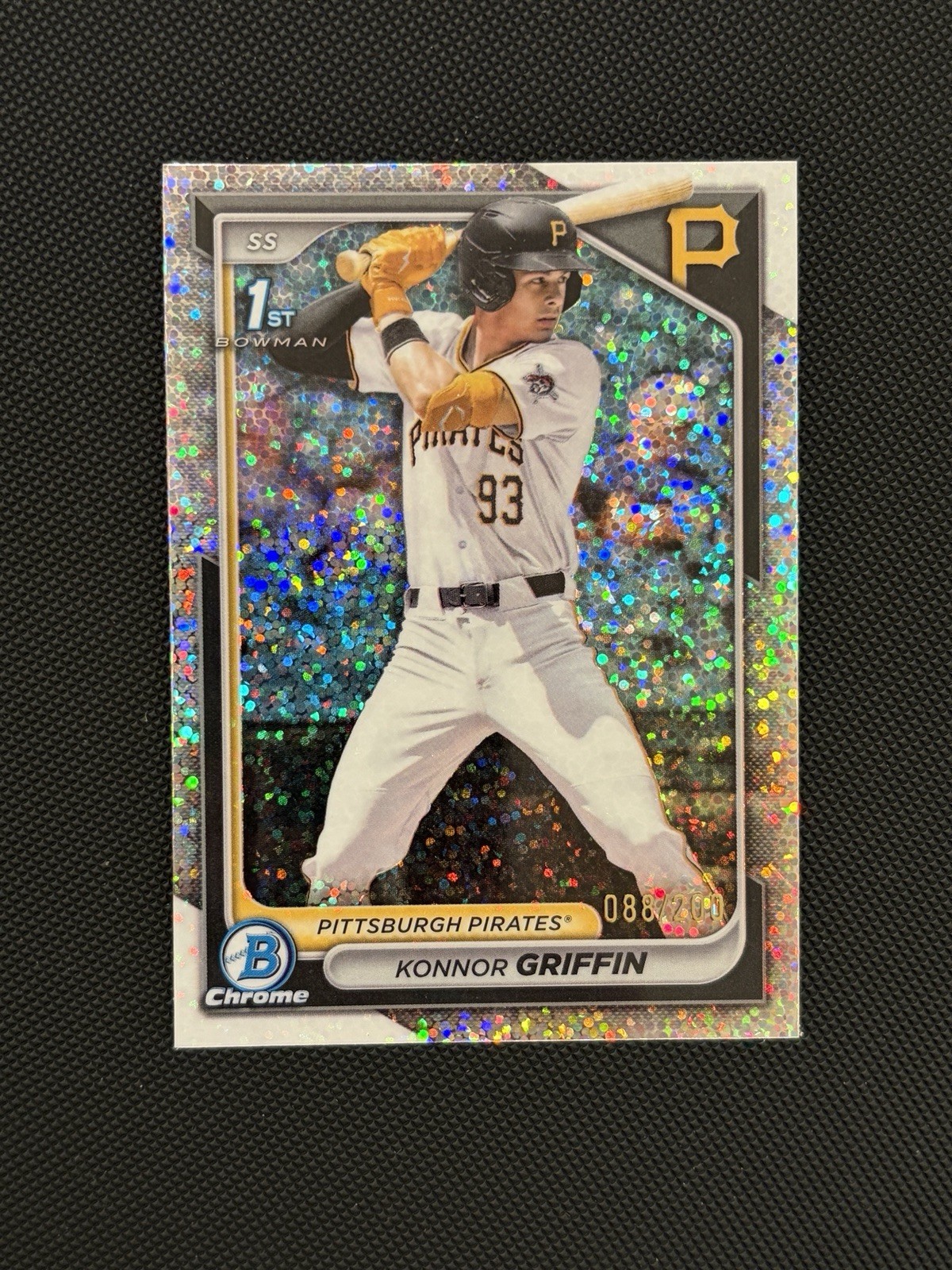 2024 Bowman Draft Chrome Konnor Griffin #BDC-22 Sparkle Refractor /200 Pirates