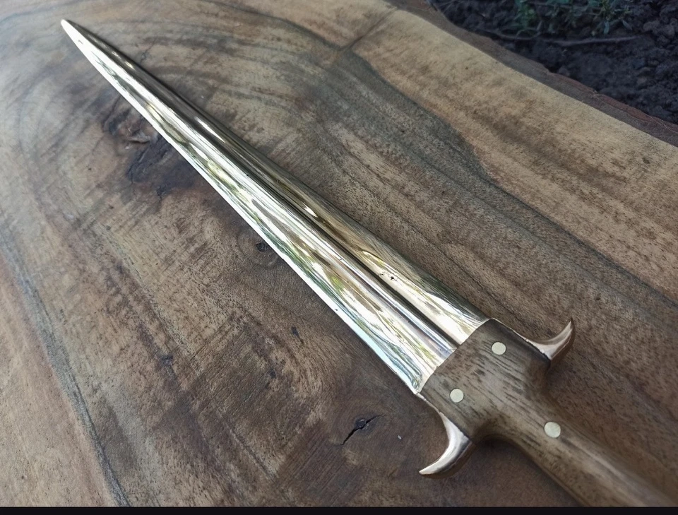 Espada vikinga de acero al carbono forjada a mano espada medieval afilada lista para la batalla + funda Foto 3 de 4