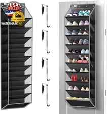 10 Tier over the Door Organizer - Heavy Duty Hanging Storage Rack with Sturdy Ox