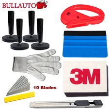 10PC/LOT Combo Pro Tool kit Car Vinyl Wrap Squeegee Tools Magnet Snitty cutter 