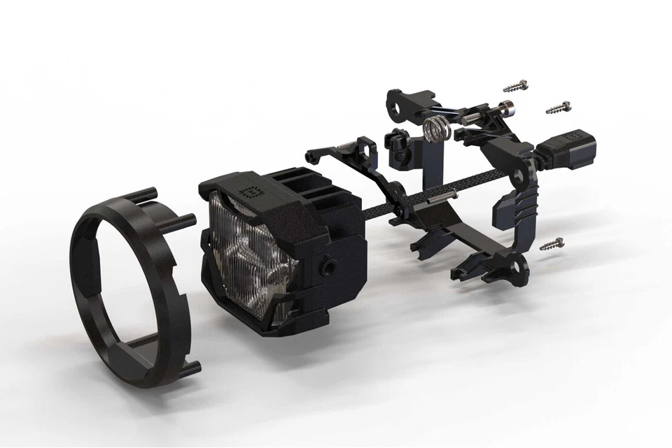 Kit de cápsulas de luz LED de haz ancho blanco Morimoto 4Banger HXB para Honda Civic 2016-2021 Foto 3 de 4