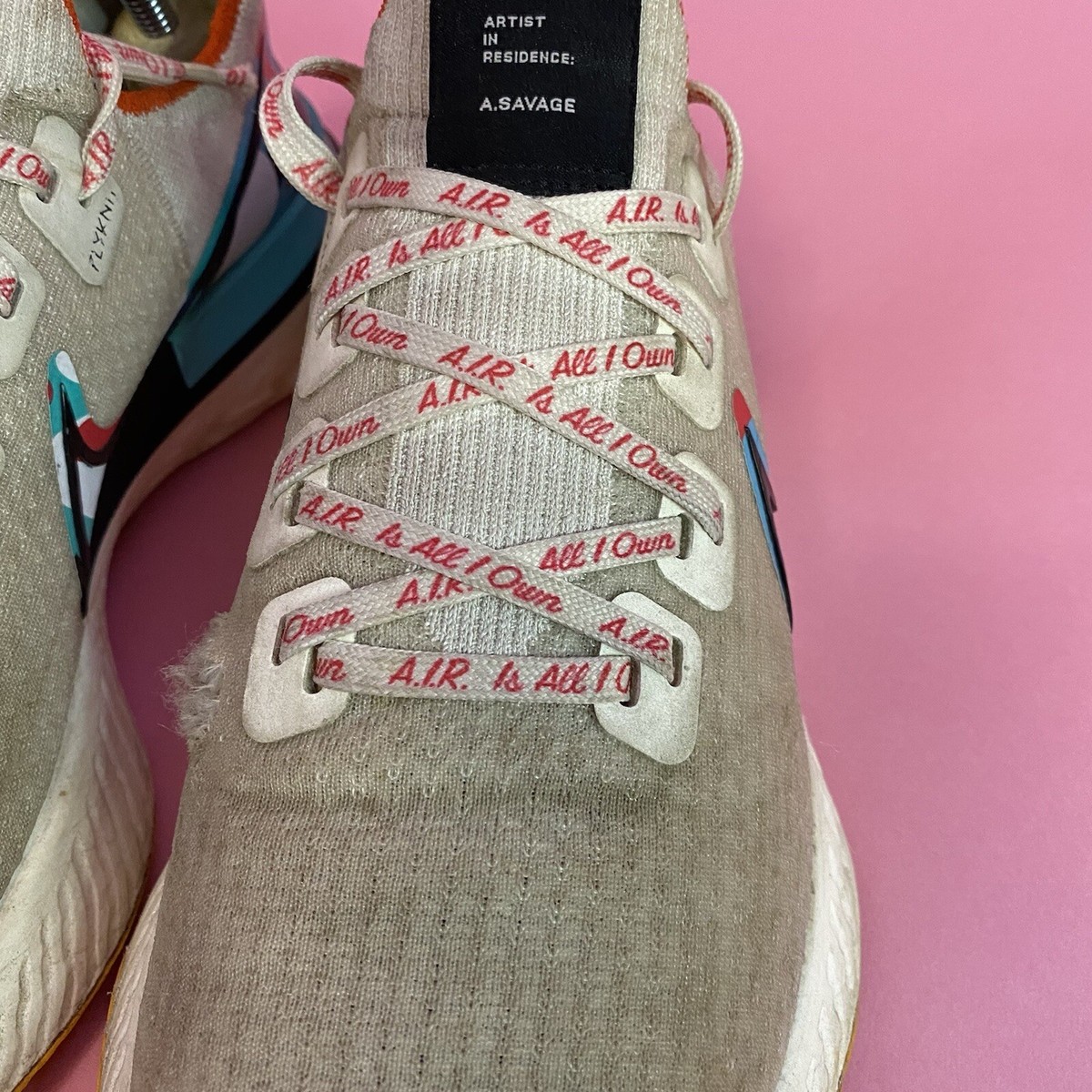 Nike React Infinity Run Flyknit CV9312-100‎ A.I.R Sail Running Shoes Men\'s 7.5 Nike React Infinity Run Flyknit A.I.R Sail Mens Size 10 US  main image 2