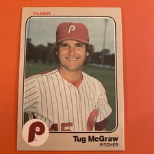 1983 FLEER #166 TUG McGRAW  PHILLIES  MINT