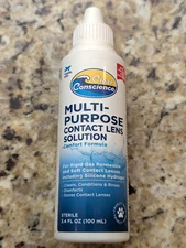 Clear Conscience Multi Purpose Contact Lens Solution Travel Size 3.4 fl oz 8/27