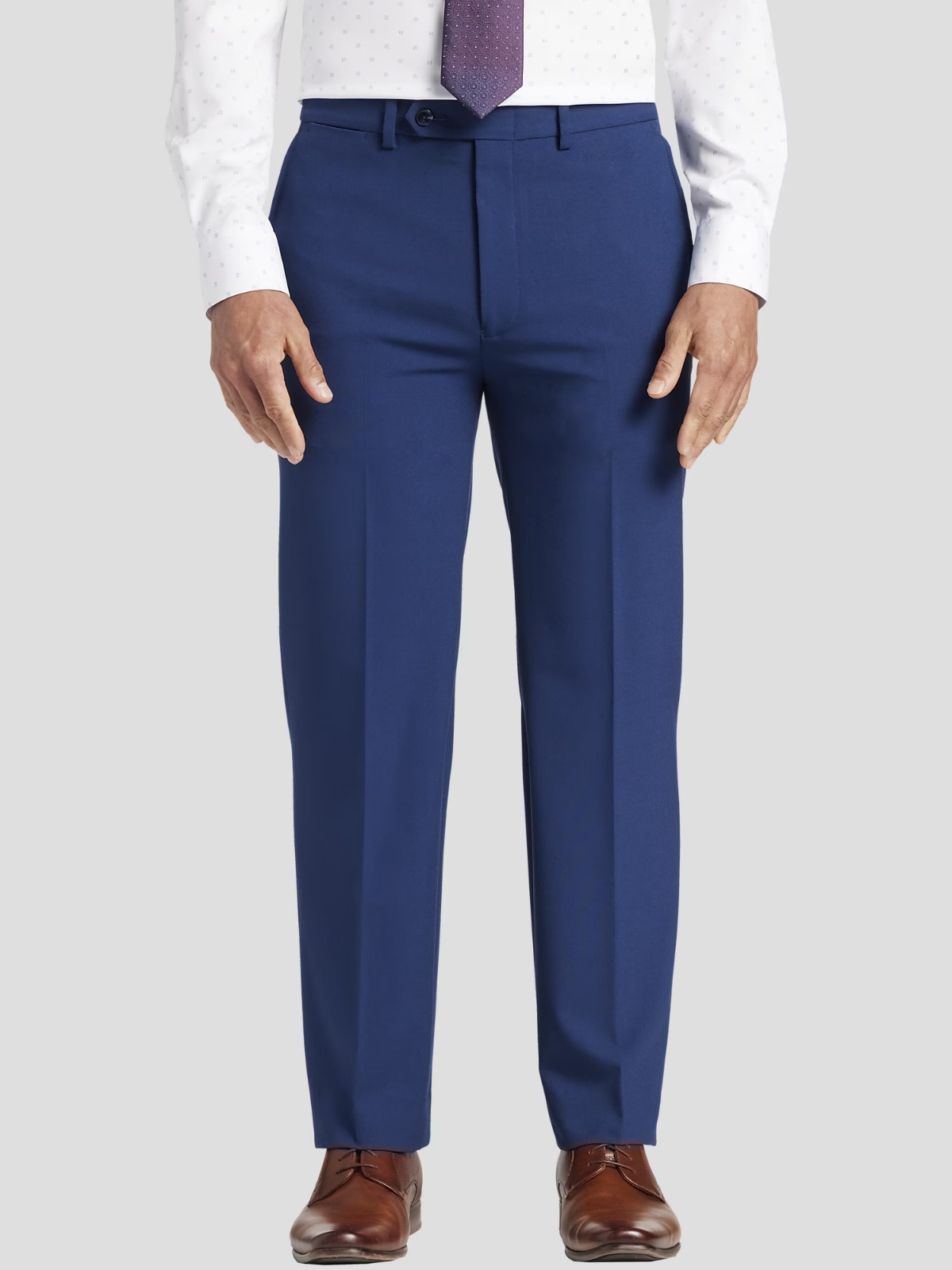 Nautica Mens Dress Pants Blue Solid 52R 9690₽