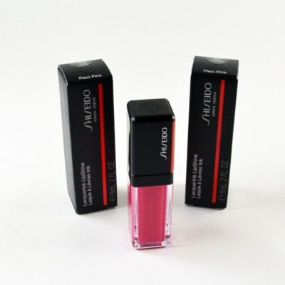 2 Shiseido LacquerInk Lip Shine #302 PLEXI PINK - Set Of 2 x 6mL / 0.2 Oz