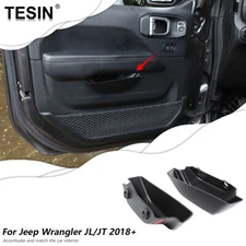 2pc Front Door Side Storage Box Accessories for Jeep Wrangler JL & Gladiator 18+