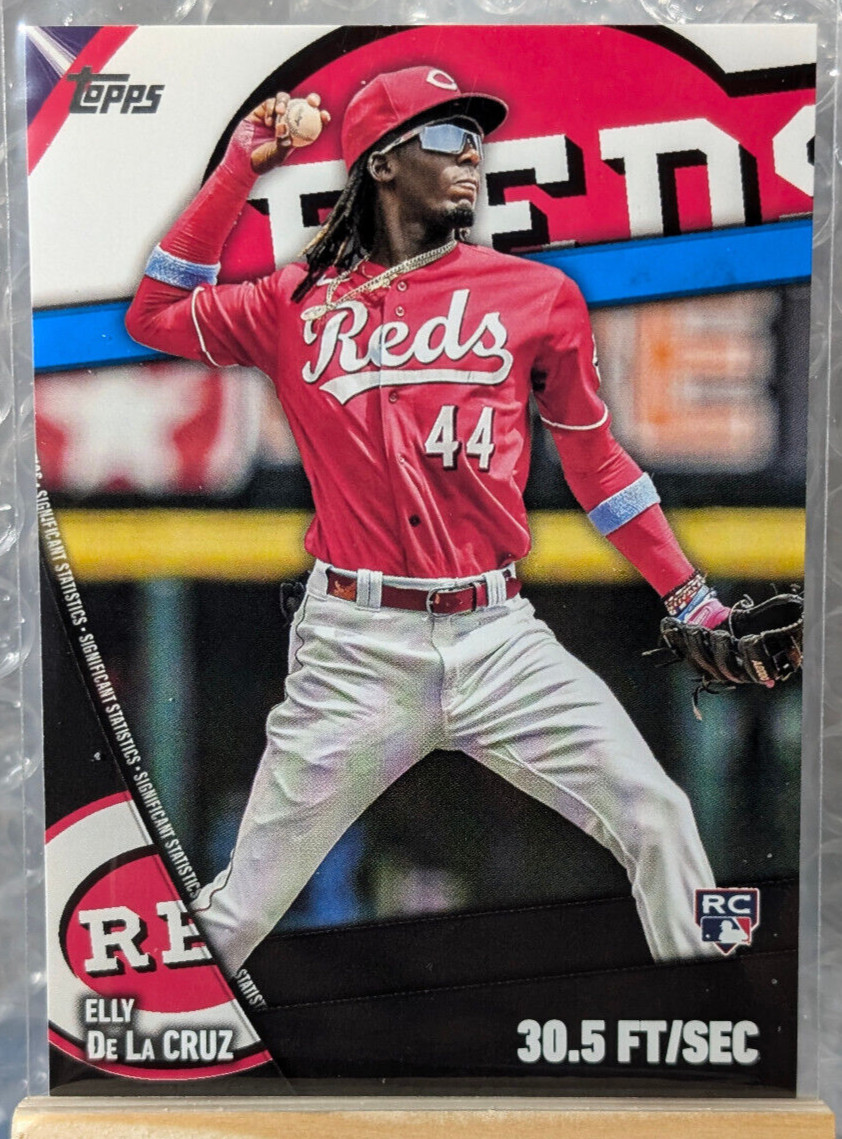 2024 Topps Series 2 ELLY DE LA CRUZ Significant Statistics SS-20 Blue Parallel