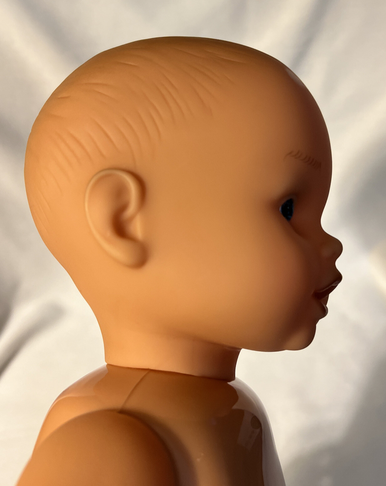 Vintage LOTUS Gender Neutral BABY DOLL LAUGHS CRY DRINKS WETS 15"